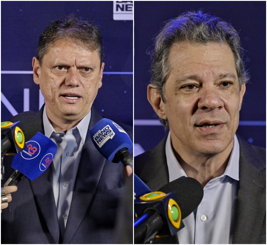Datafolha: Tarcísio lidera disputa em SP com 50%; Haddad tem 33%