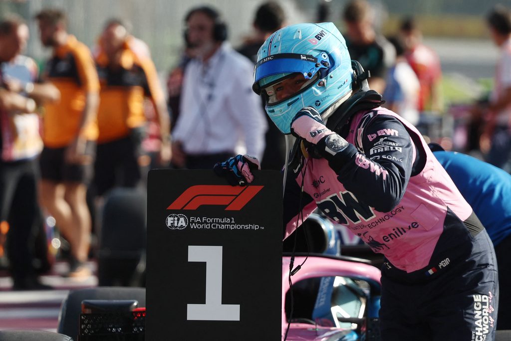 Gasly comemora a pole no Grande Prêmio da Itália