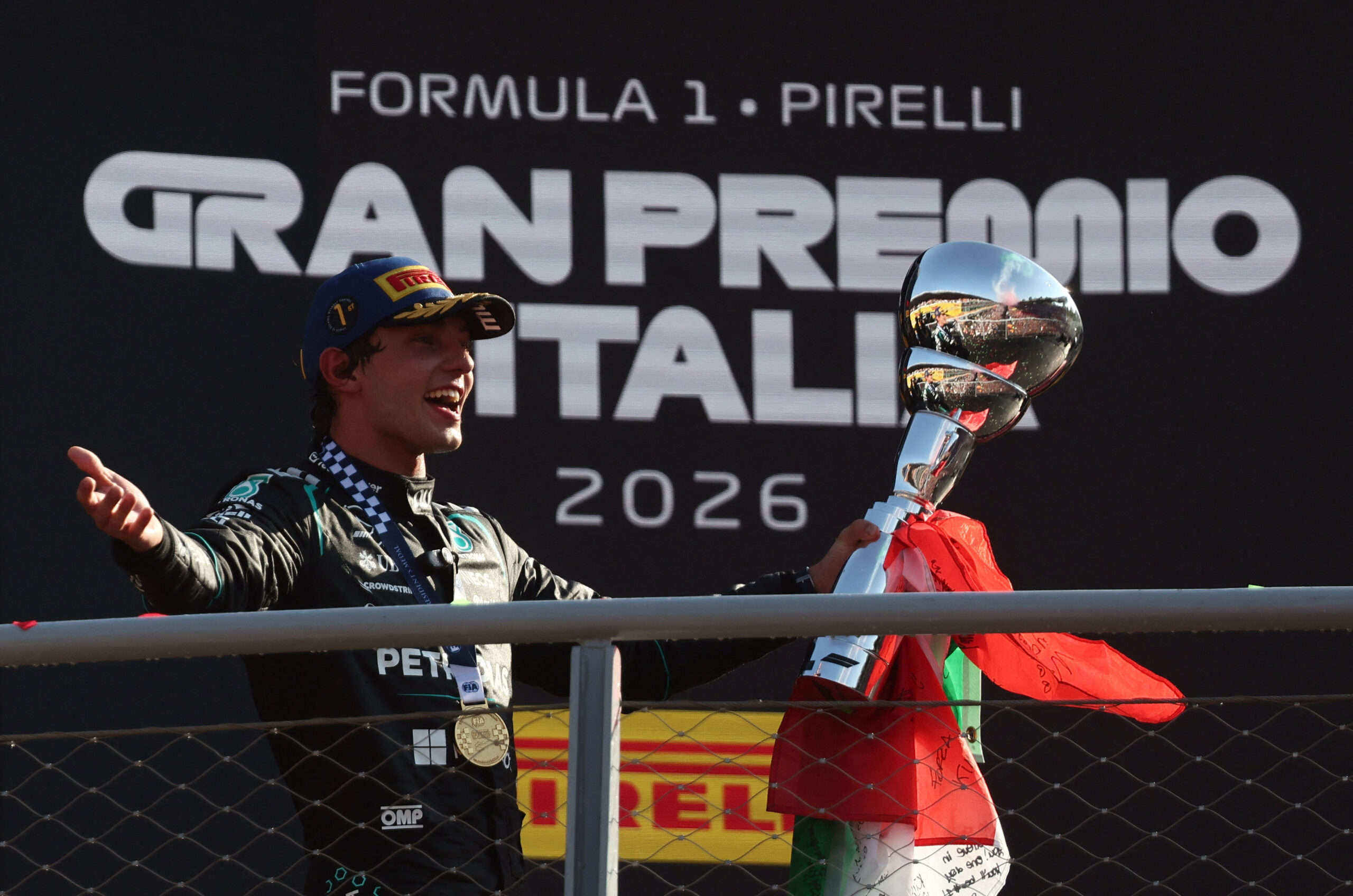 Antonelli celebra vitória no GP da Itália como 'um sonho realizado'
