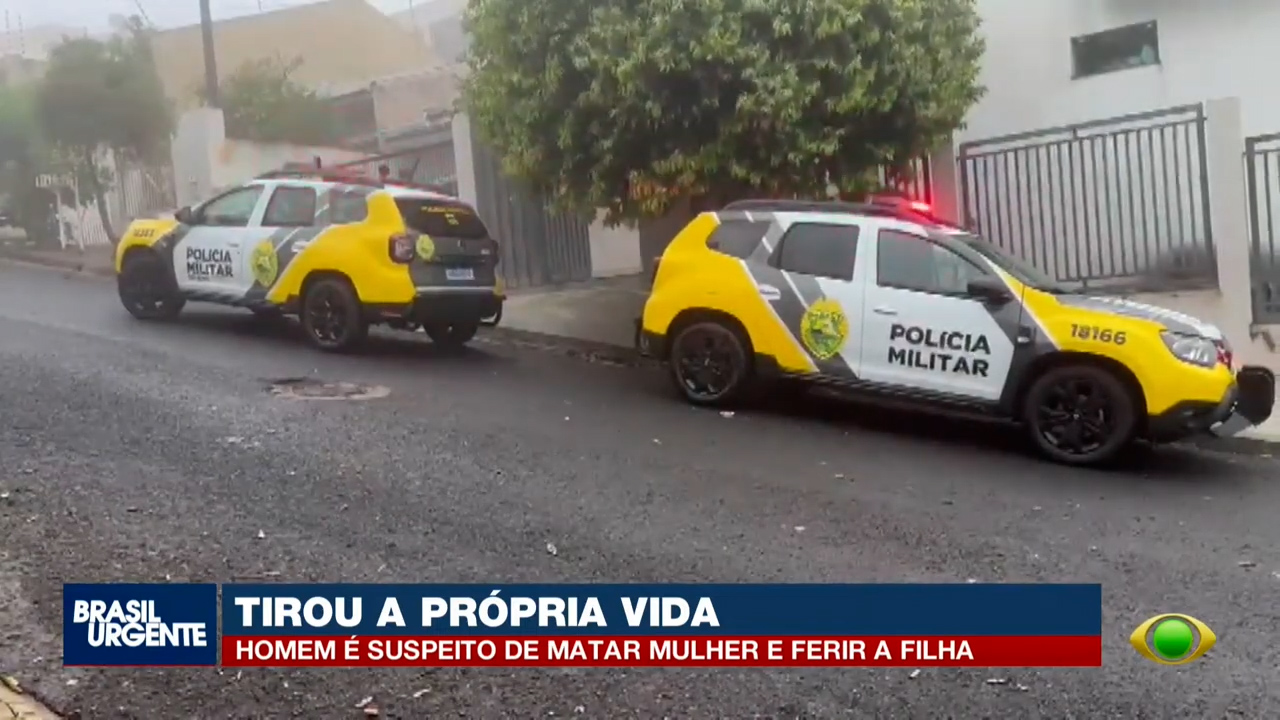 Homem mata ex-companheira, fere filha e se mata em Jandaia do Sul