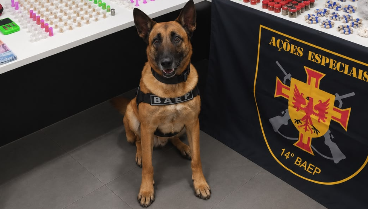 Cães farejadores localizam drogas enterradas em mata de Sorocaba