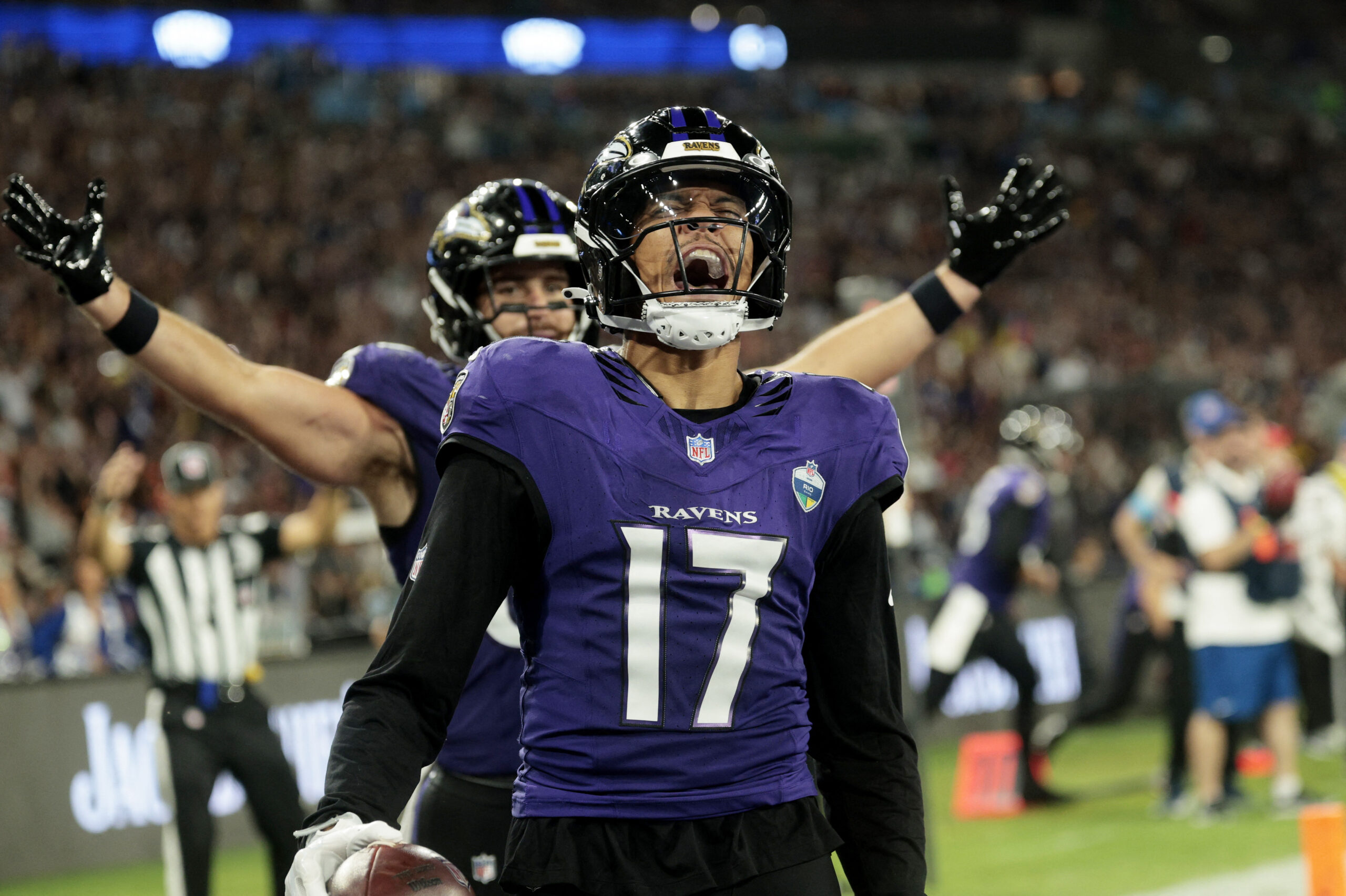 Jogo da NFL no Maracanã tem "gol" no último segundo e vitória dos Ravens