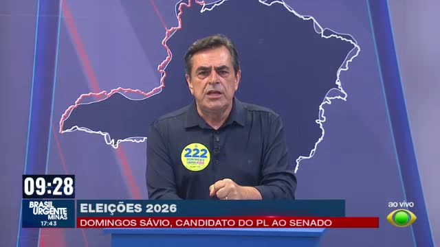 Domingos Sávio apresenta propostas para Minas em sabatina da Band Minas