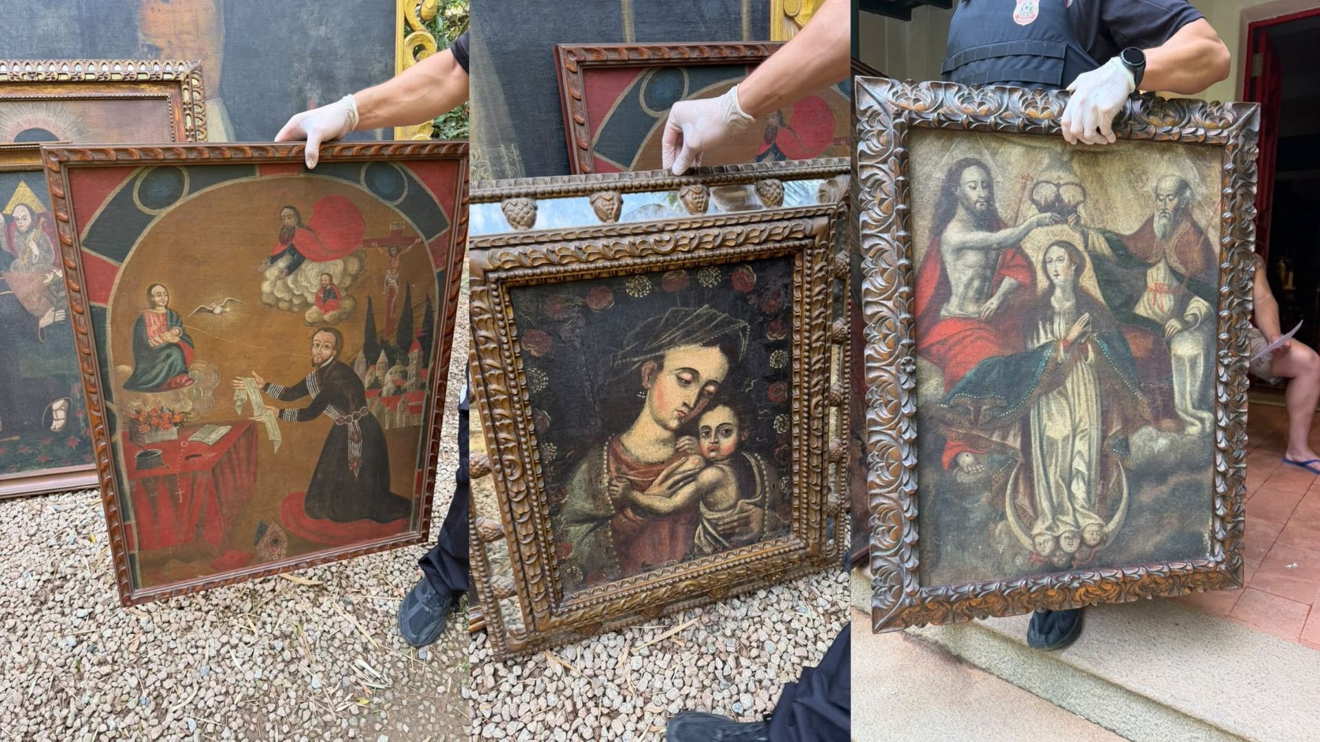 Obras de arte são apreendidas durante operação da PF no Alto da Boa Vista