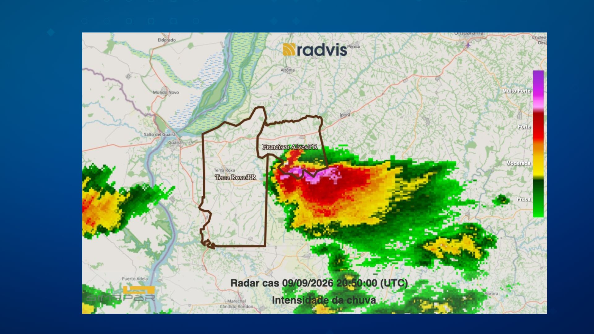 Tornado atinge Francisco Alves, no Noroeste do Paraná
