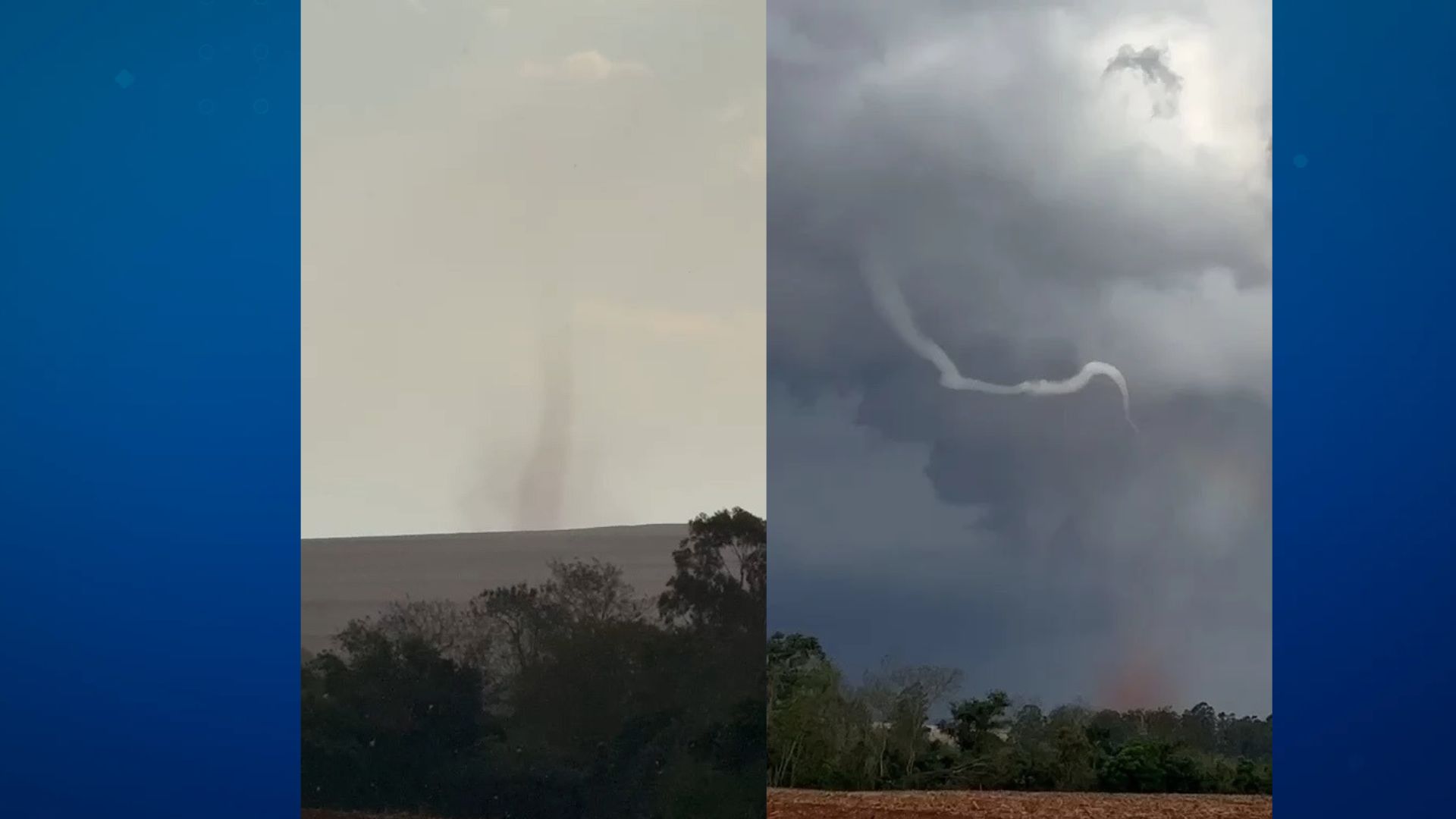 Vídeo: Simepar confirma tornado em Goioerê, no Paraná