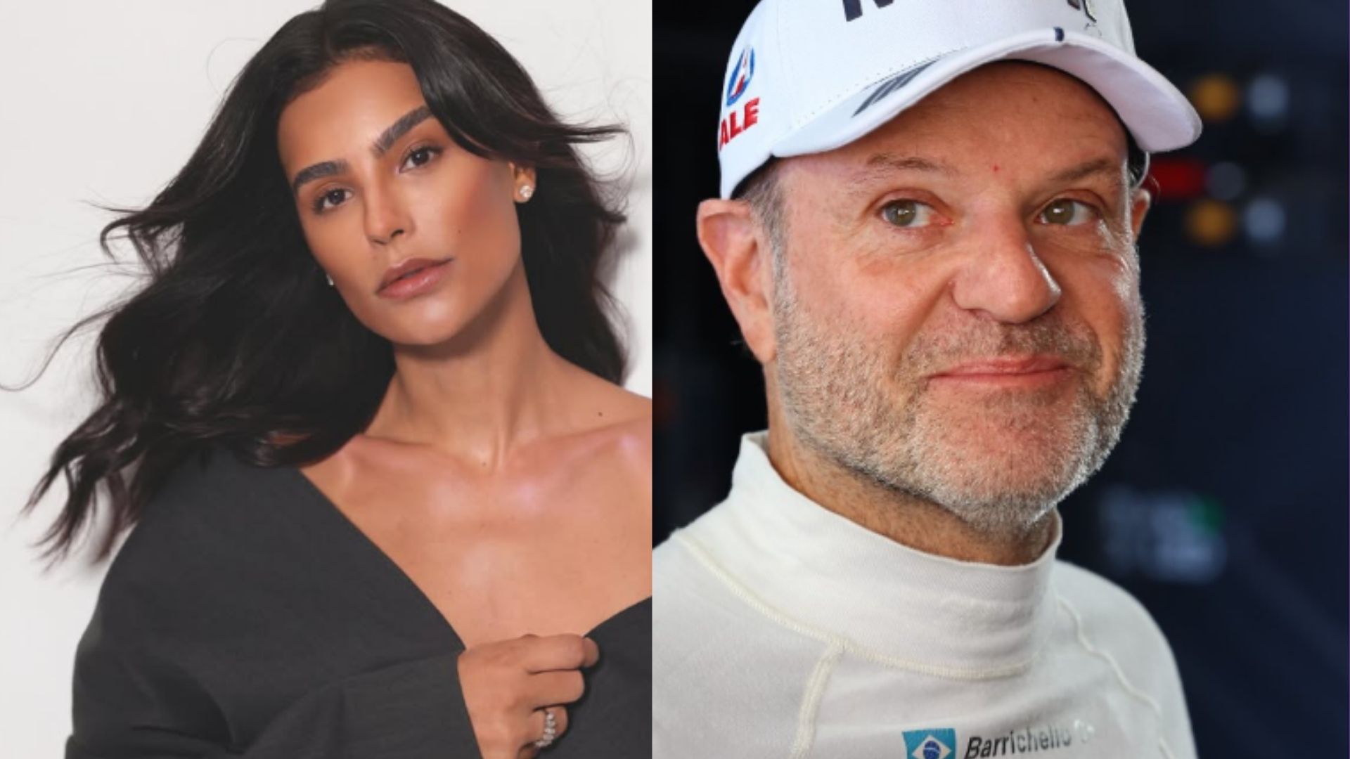 Cíntia Chagas confirma namoro com piloto Rubens Barrichello