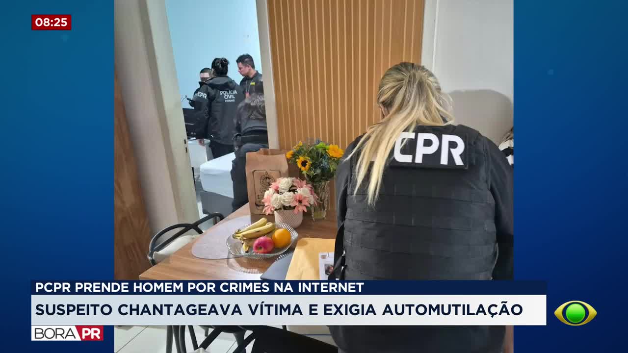 Homem é preso suspeito de obrigar adolescente a se automutilar em São José dos Pinhais