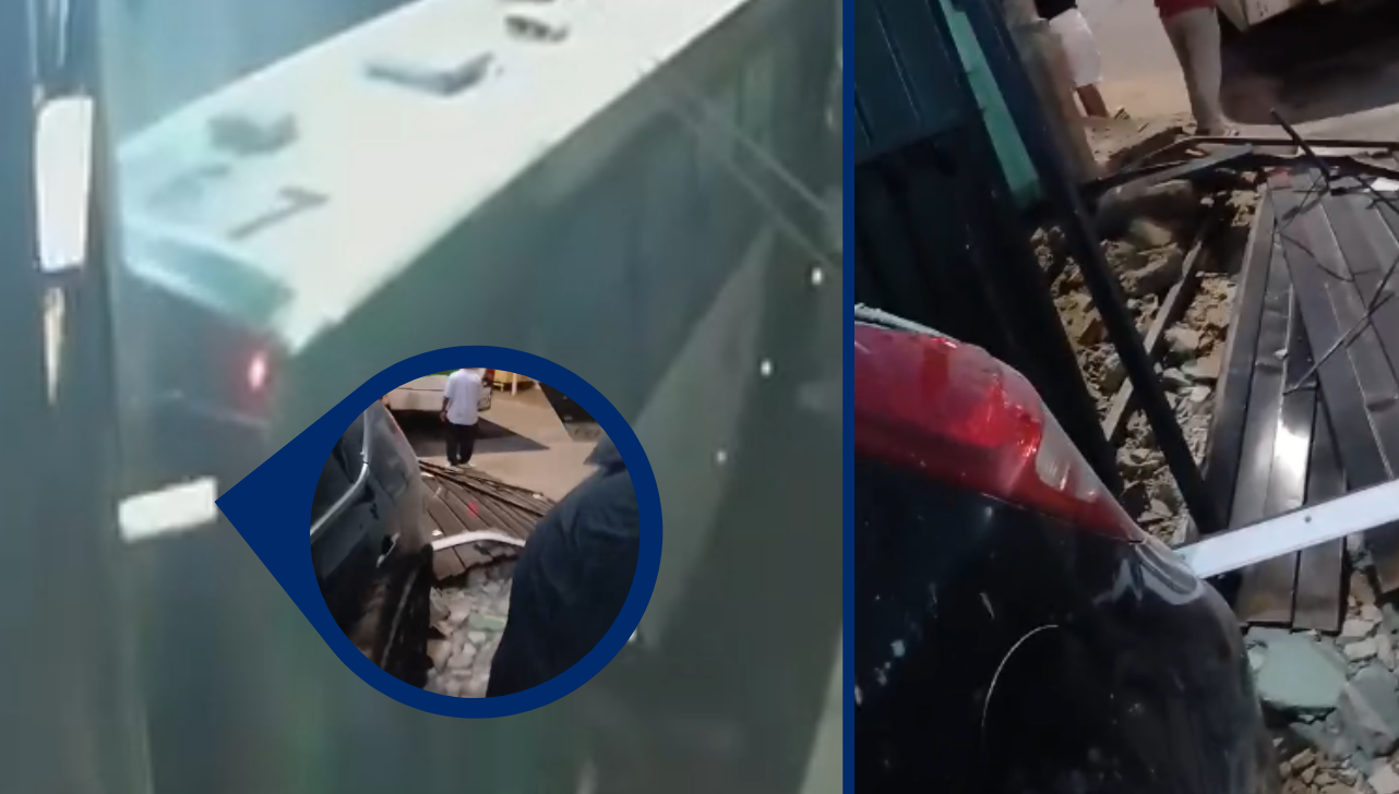 VÍDEO: ônibus desce de ré e atinge casa no São Fernando, em Campinas
