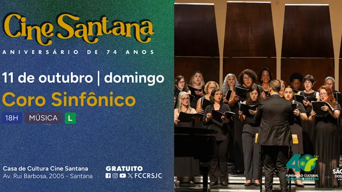 Coro Sinfônico de São José dos Campos se apresenta neste domingo (11)