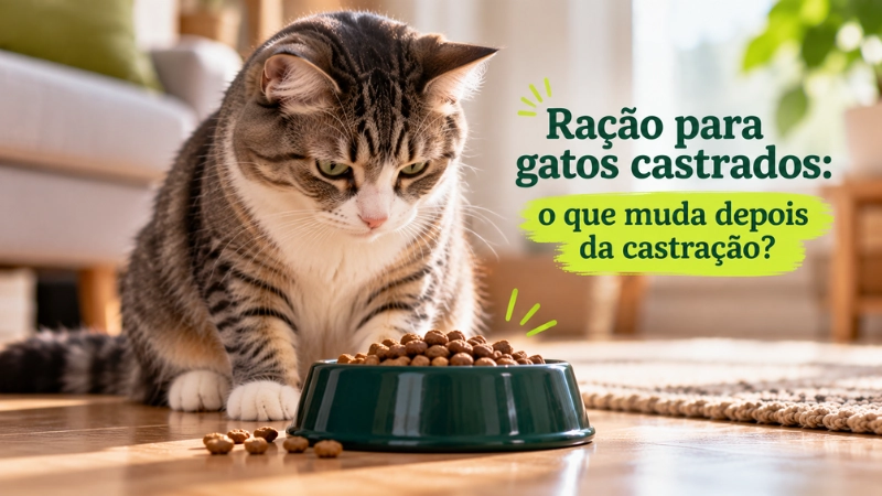 Ração para gatos castrados: o que muda depois da castração?