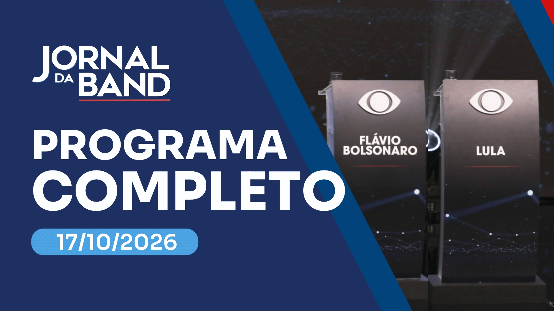 Jornal da Band mostra dia de ajuste e ensaios antes de debate Flávio x Lula