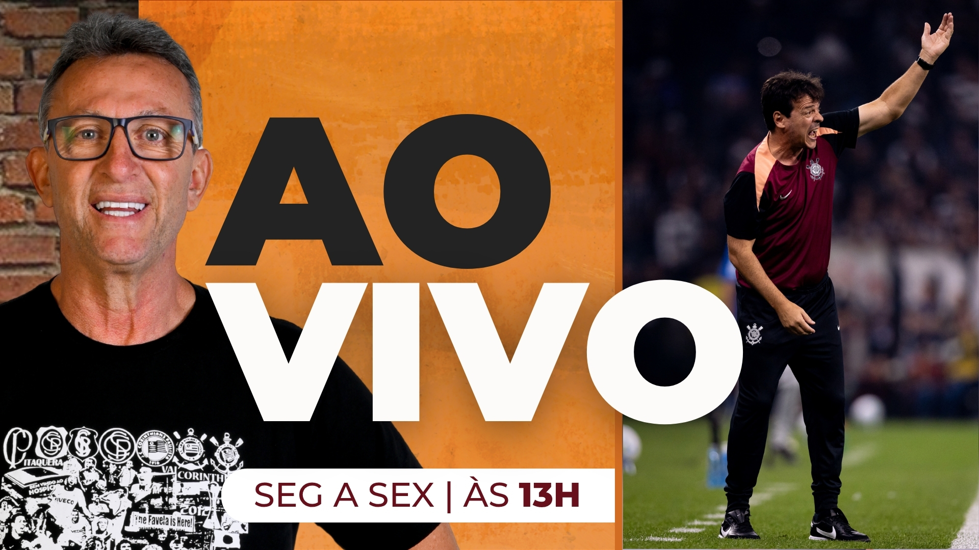 Donos da Bola AO VIVO analisa crise do Corinthians antes de duelo com Inter