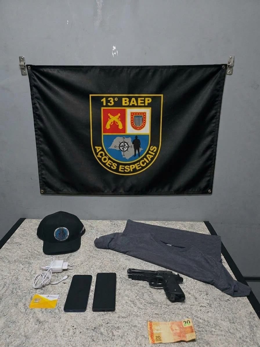 13º BAEP prende suspeito de roubo e recupera celular em Bauru