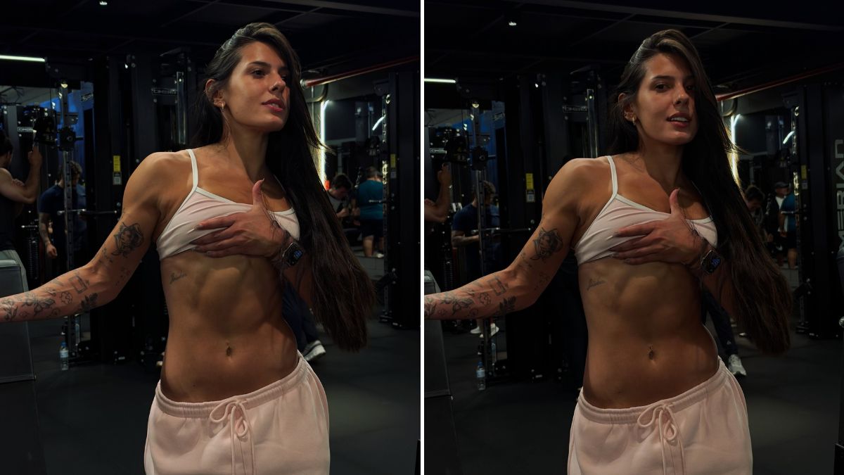 Ana Castela exibe abdômen trincado e brinca: "Forte para ajudar meu pai"
