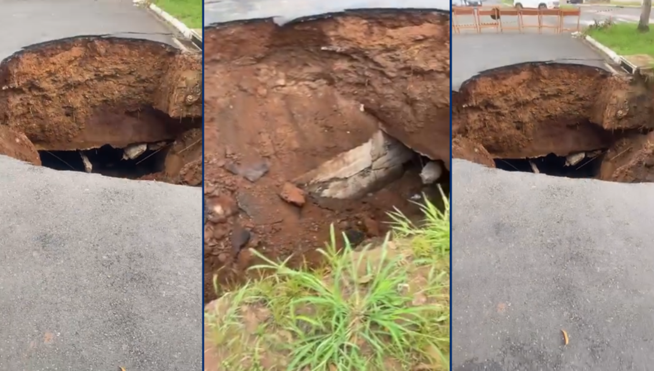 Rio Claro: cratera na Av. Ulysses interdita via e obra deve levar 180 dias