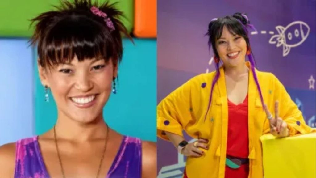 Geovanna Tominaga na TV Globinho Foto: Reprodução/Globo/Angélica Goudinho/Globo