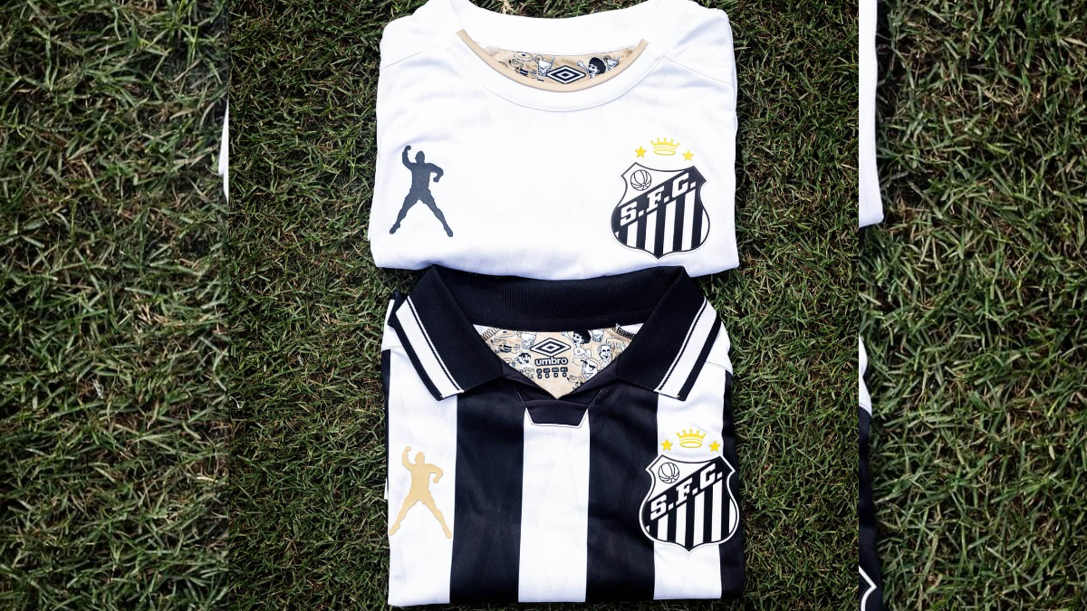 Santos anuncia coleção limitada de camisas inspiradas em Pelé; veja fotos